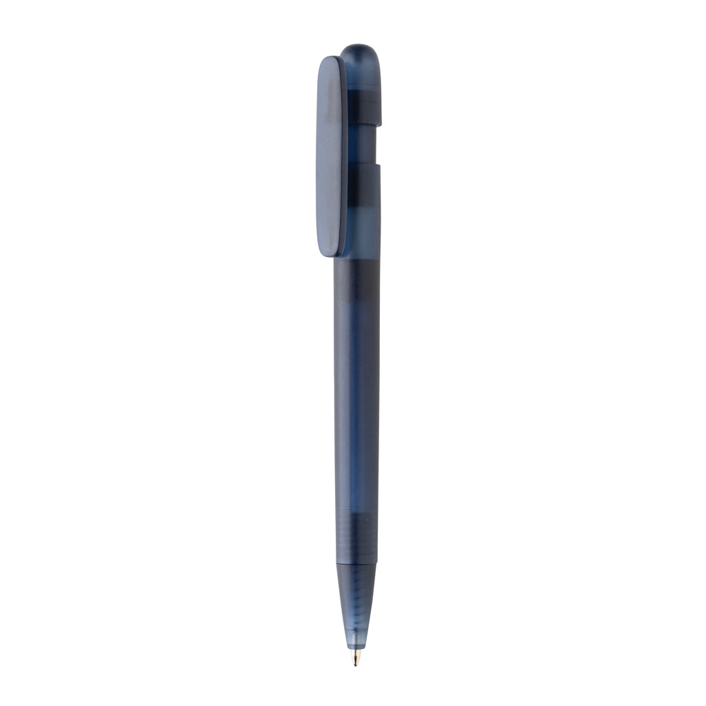 Devin transparenter Stift aus GRS zertifiziertem rABS – navy blau