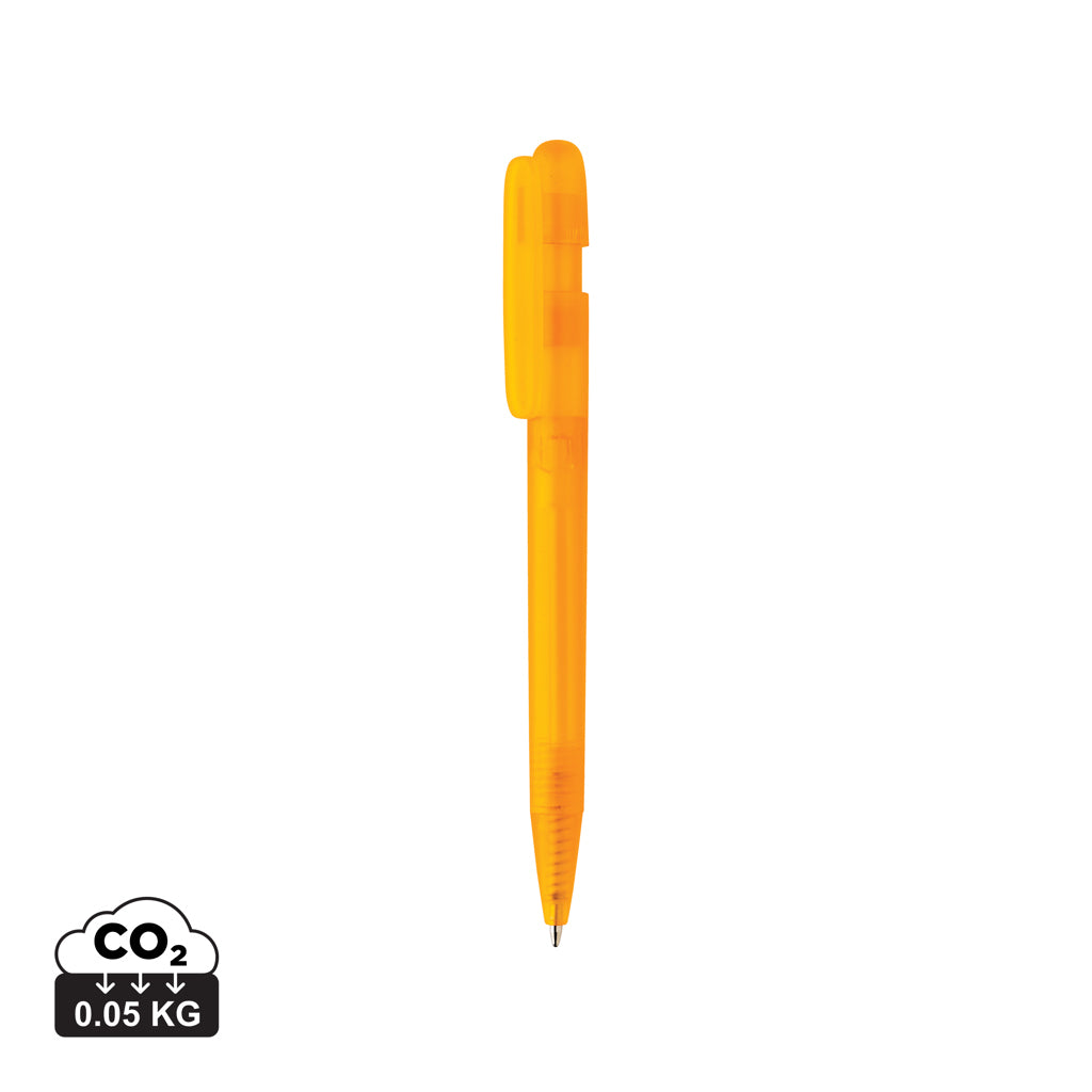 Devin transparenter Stift aus GRS zertifiziertem rABS – orange