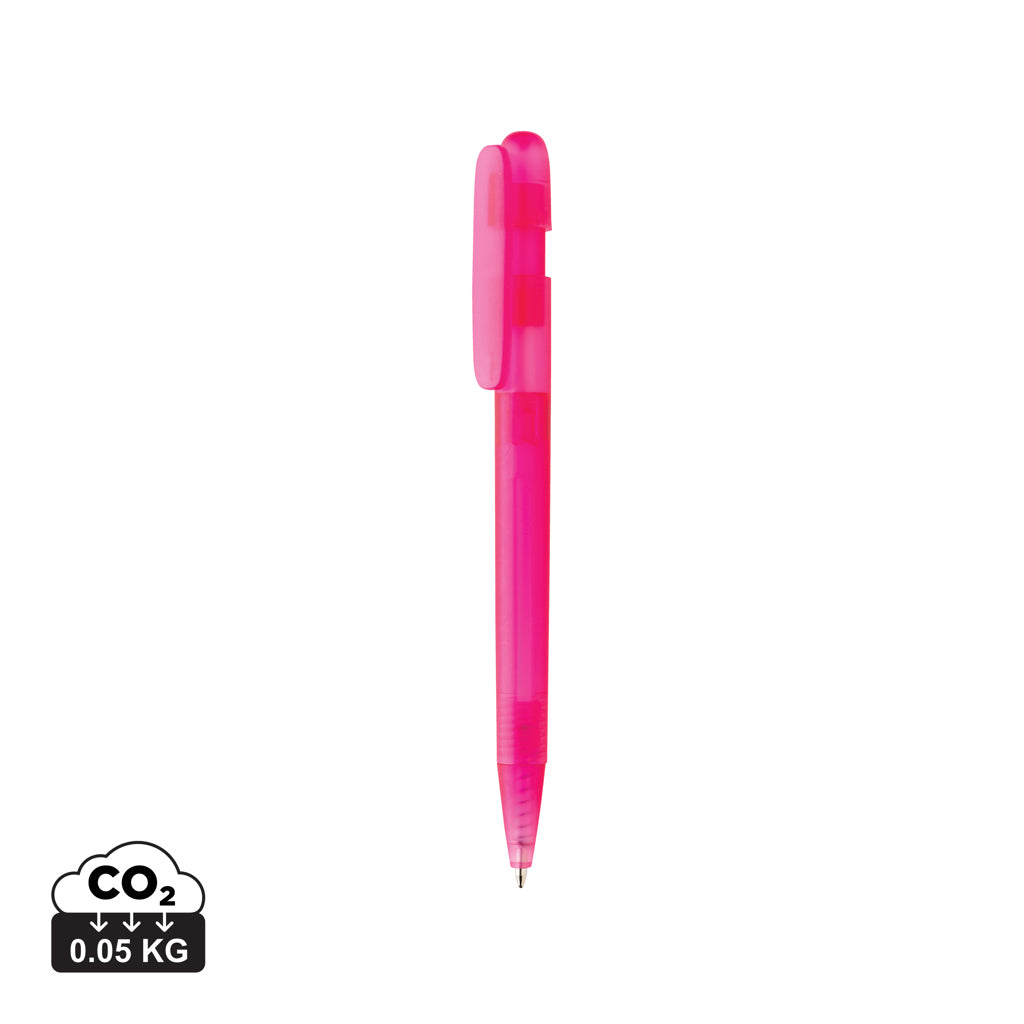 Devin transparenter Stift aus GRS zertifiziertem rABS – rosa
