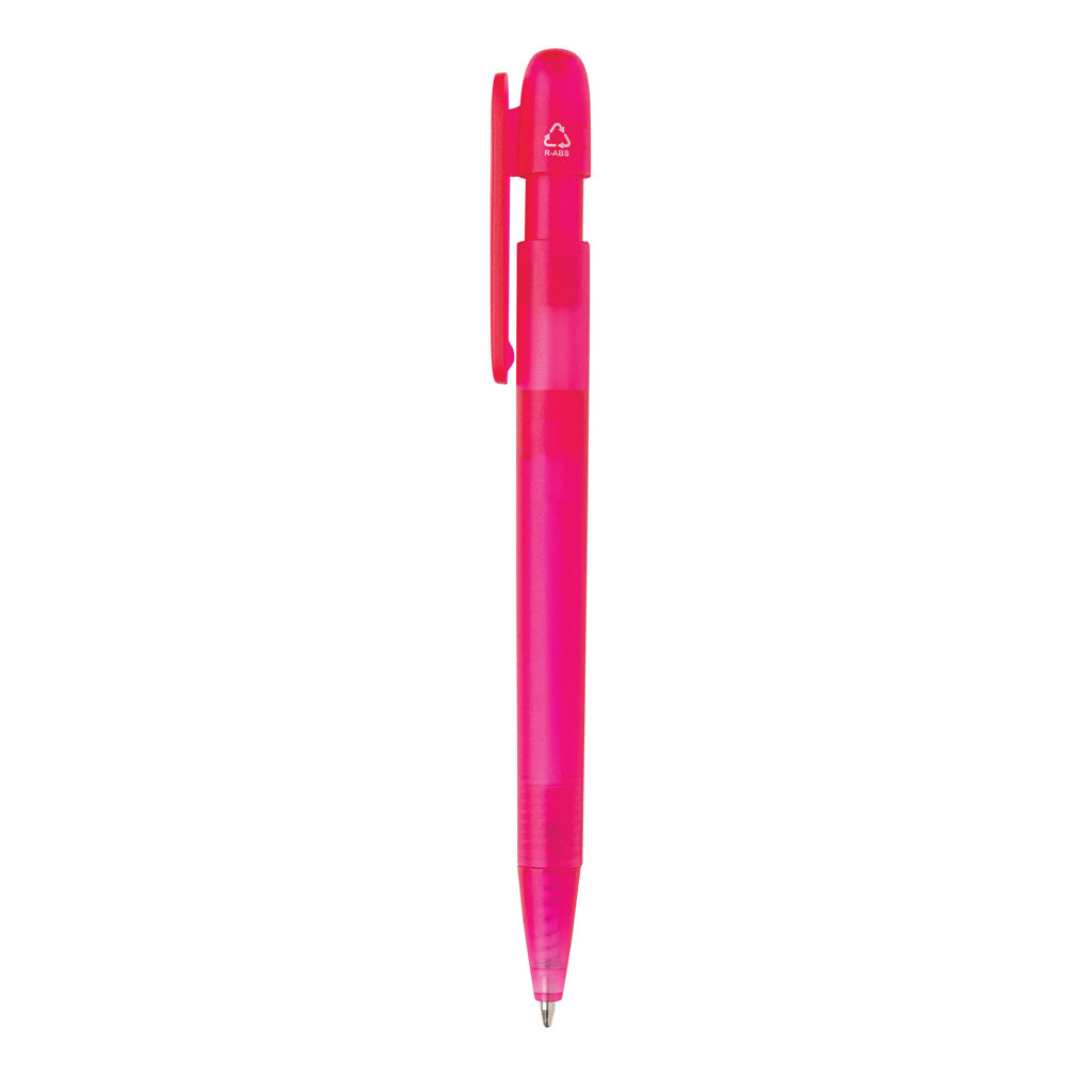 Devin transparenter Stift aus GRS zertifiziertem rABS – rosa