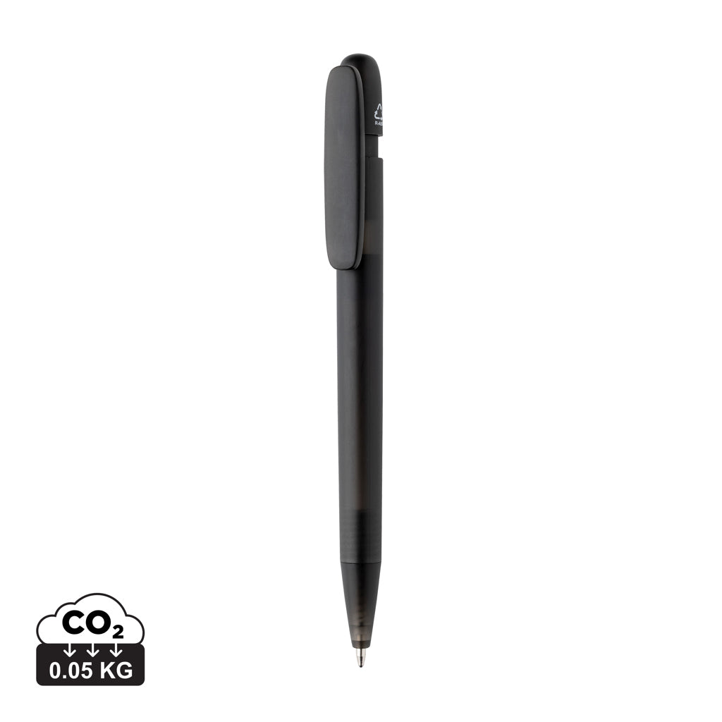 Devin transparenter Stift aus GRS zertifiziertem rABS – schwarz