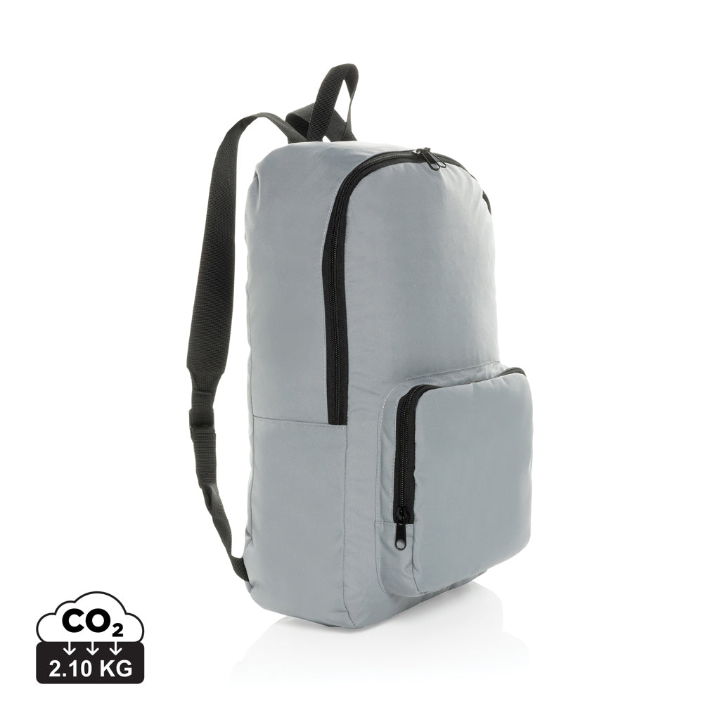 Dillon AWARE™ RPET faltbarer klassischer Rucksack – grau