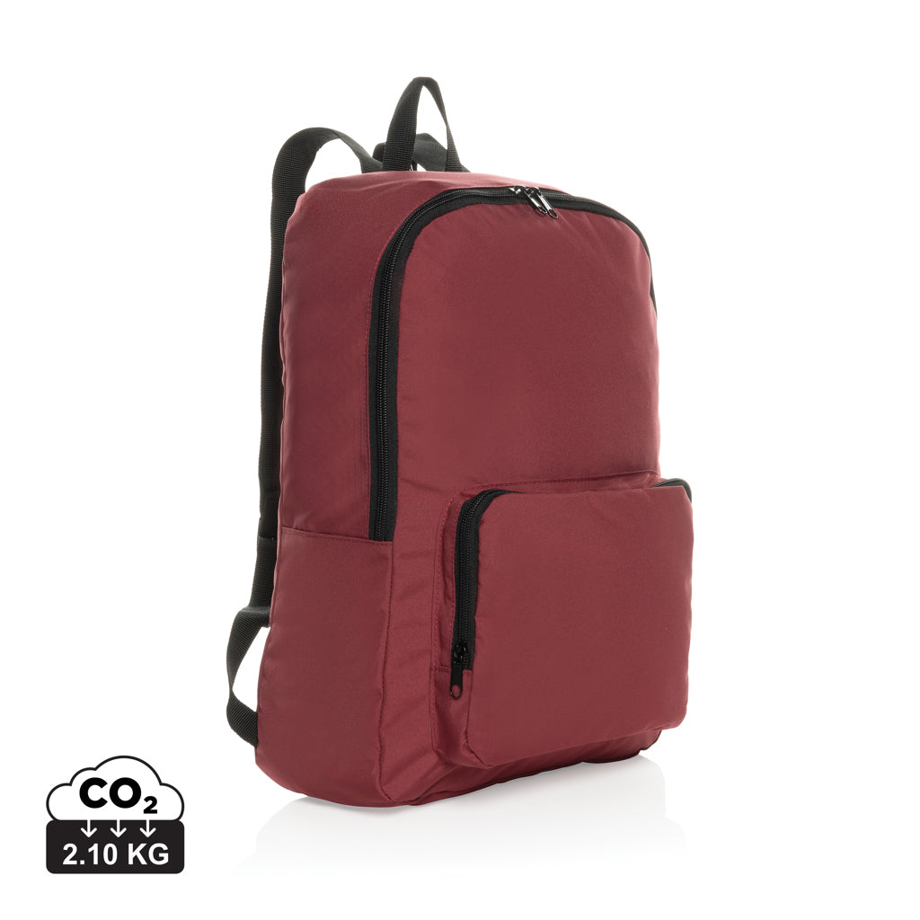 Dillon AWARE™ RPET faltbarer klassischer Rucksack – rot