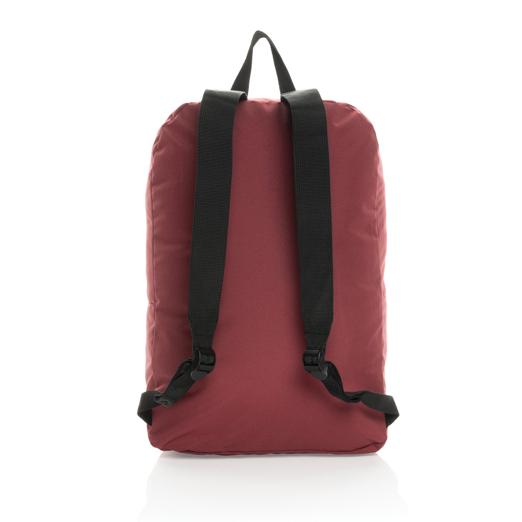 Dillon AWARE™ RPET faltbarer klassischer Rucksack – rot