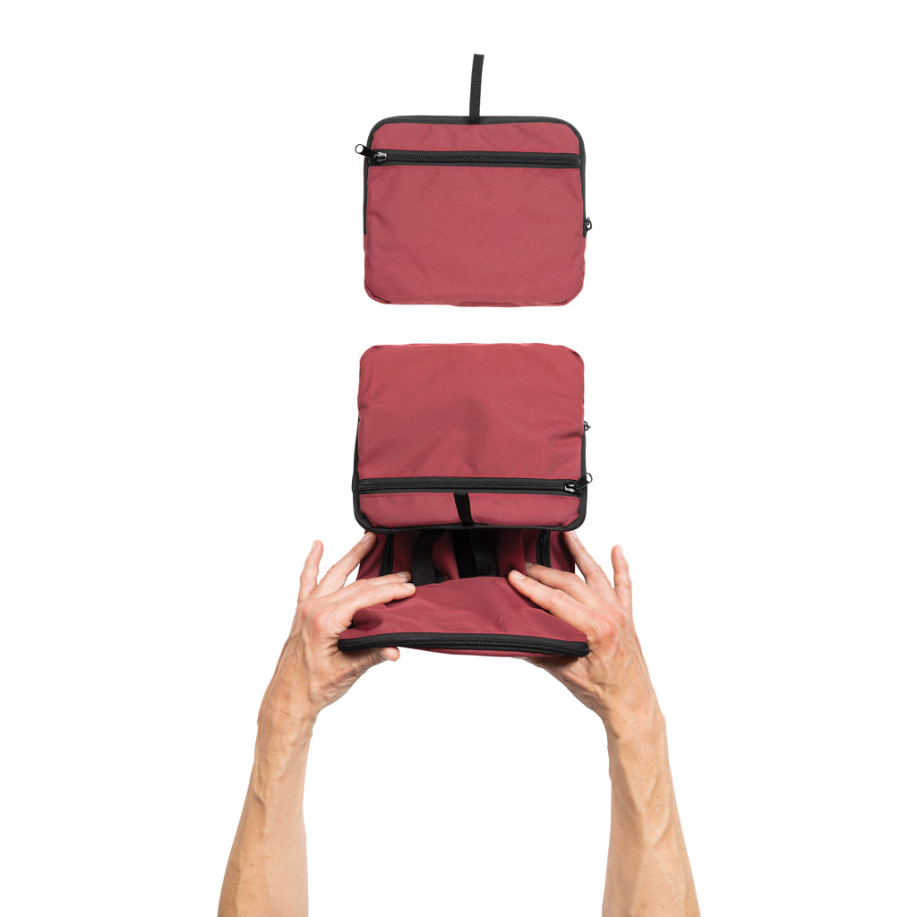 Dillon AWARE™ RPET faltbarer klassischer Rucksack – rot