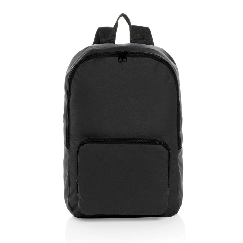 Dillon AWARE™ RPET faltbarer klassischer Rucksack – schwarz