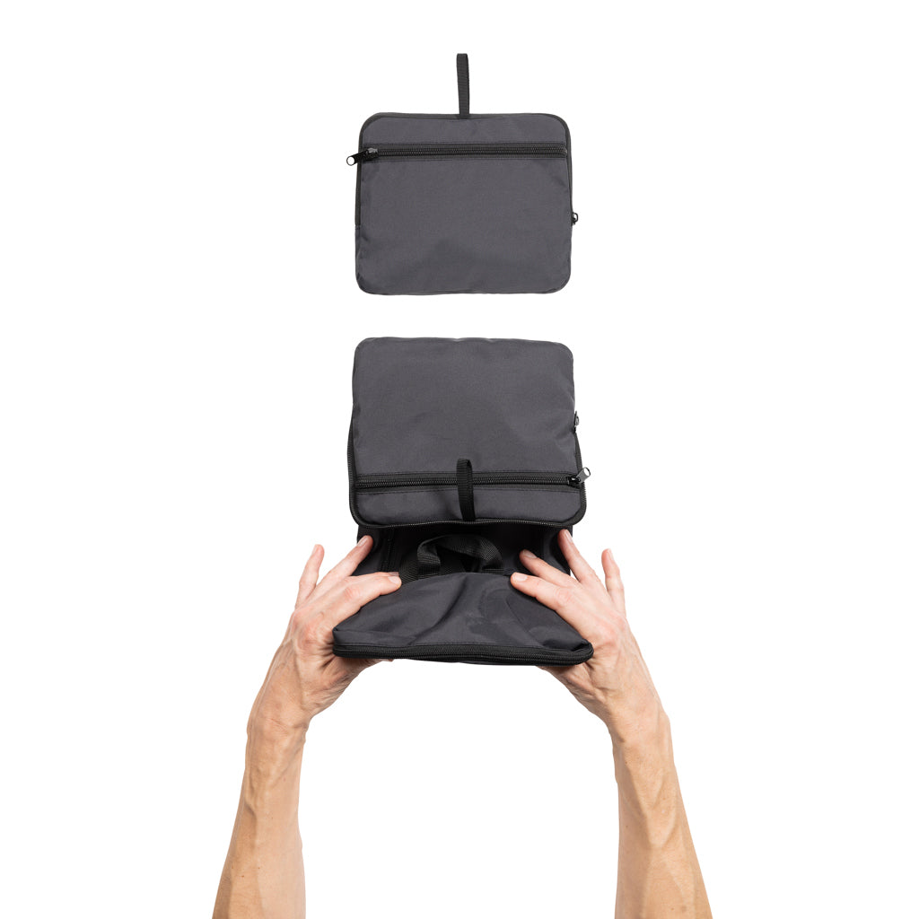 Dillon AWARE™ RPET faltbarer klassischer Rucksack – schwarz