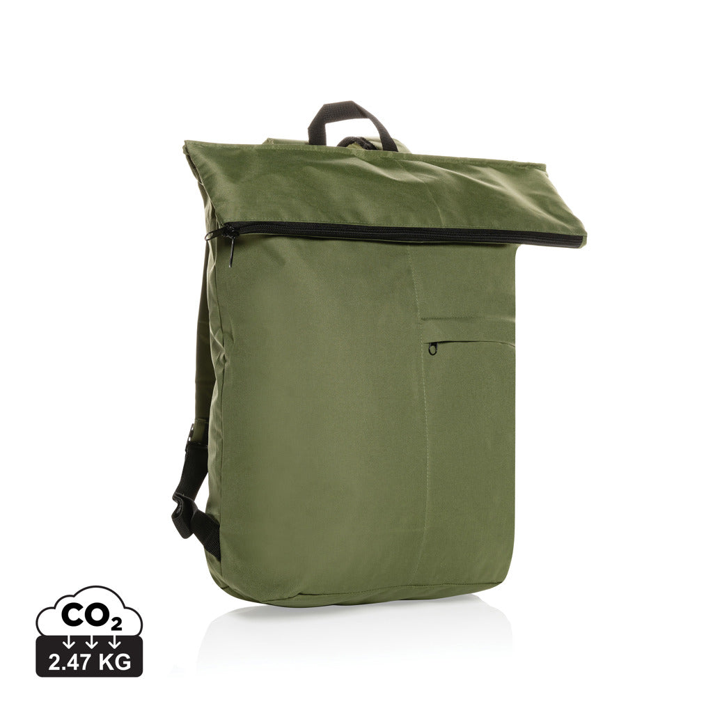Dillon AWARE™ RPET faltbarer Lightweight-Rucksack – grün