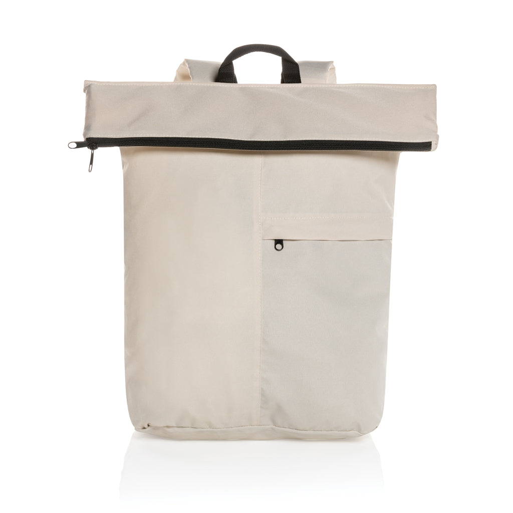 Dillon AWARE™ RPET faltbarer Lightweight-Rucksack – off white