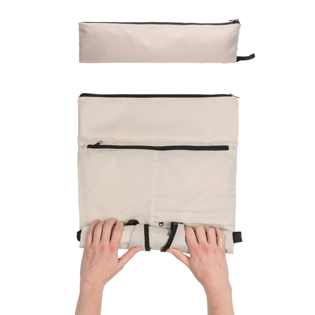 Dillon AWARE™ RPET faltbarer Lightweight-Rucksack – off white