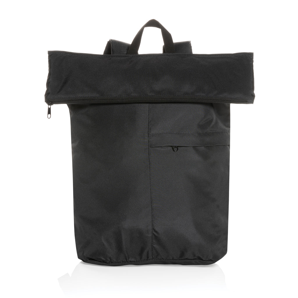 Dillon AWARE™ RPET faltbarer Lightweight-Rucksack – schwarz