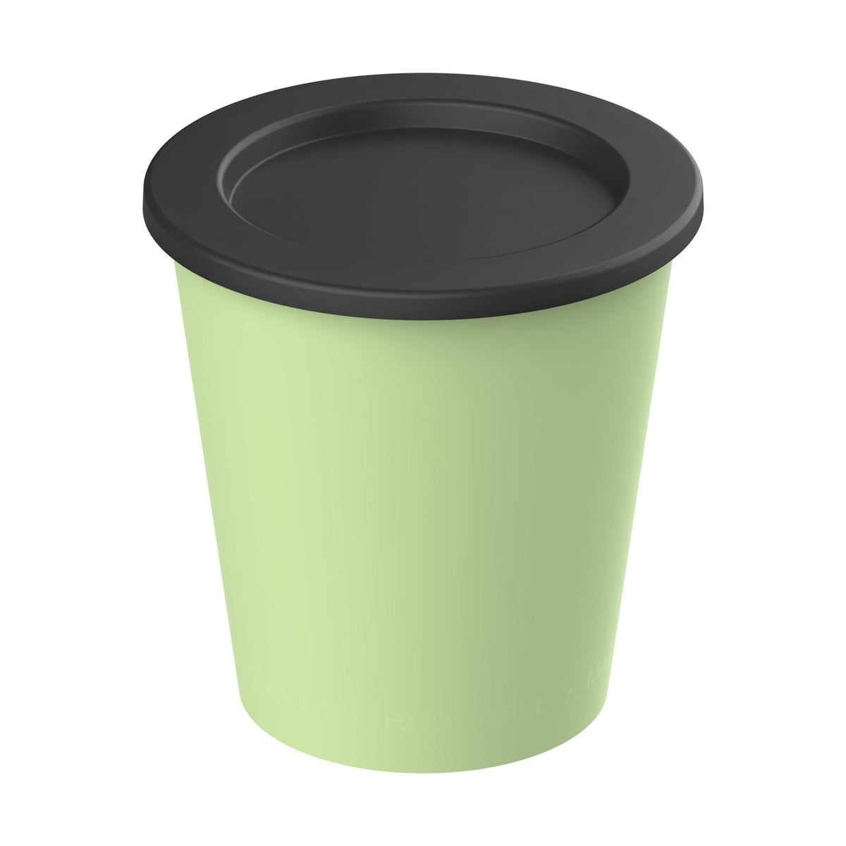 Dipbecher „ToGoPlus“, 200 ml – Geselliges grün / Schwarz