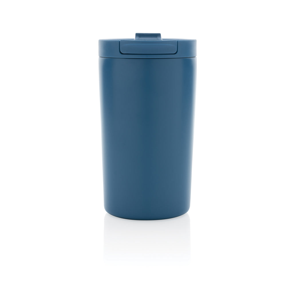 Doppelwandiger Vakuum-Becher aus RCS recyceltem SS – blau