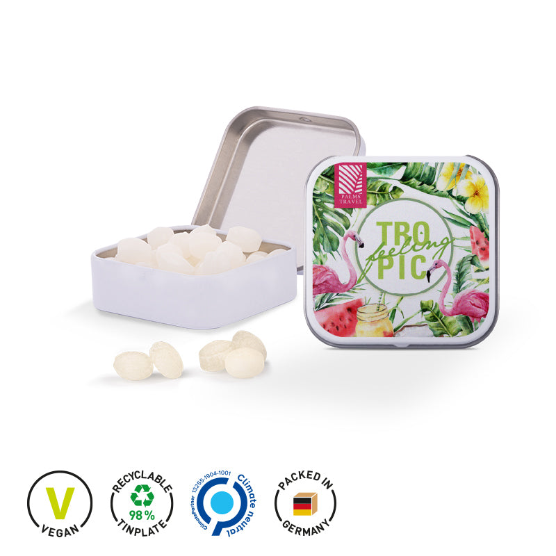 Bedruckbare Dose mit japanischer Minz Bonbons