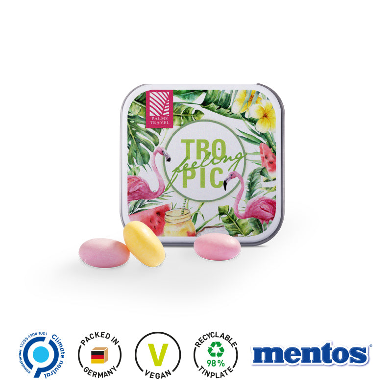 Bedruckbare Dose mit Mentos Fruit
