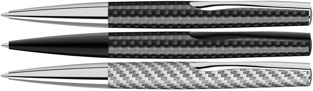 Drehkugelschreiber aus Metall mit Carbonfaser Optik – alle Farben