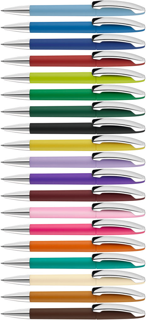 Drehkugelschreiber mit Softtouch Oberfläche – alle Farben