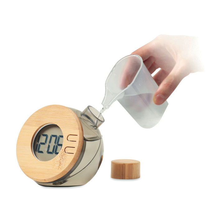 Droppy Lux Wasserbetriebene LCD Uhr