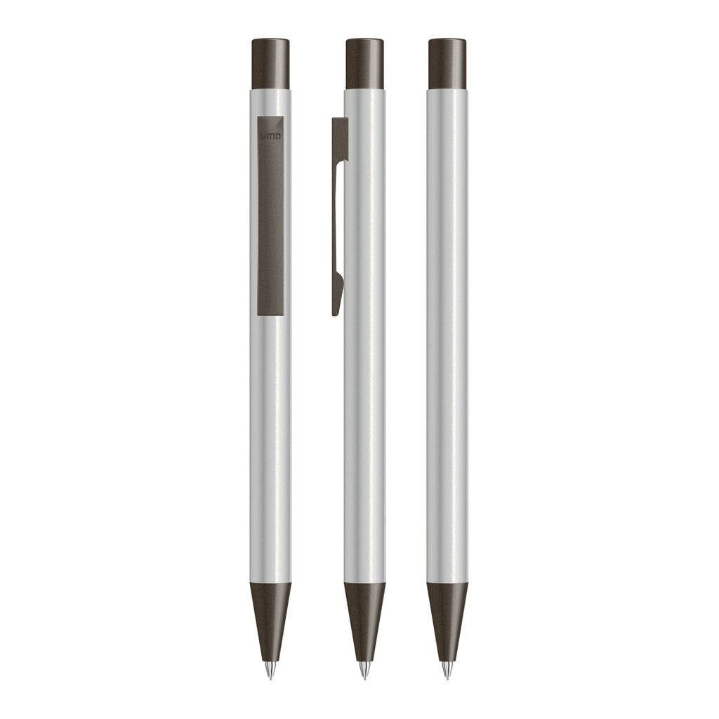 Druckbleistift aus Metall mit Radiergummi – Silber