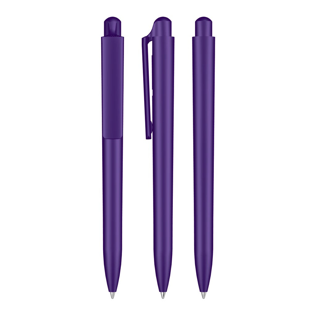Druckkugelschreiber mit Clipdrücker in 15 Farben – Violett