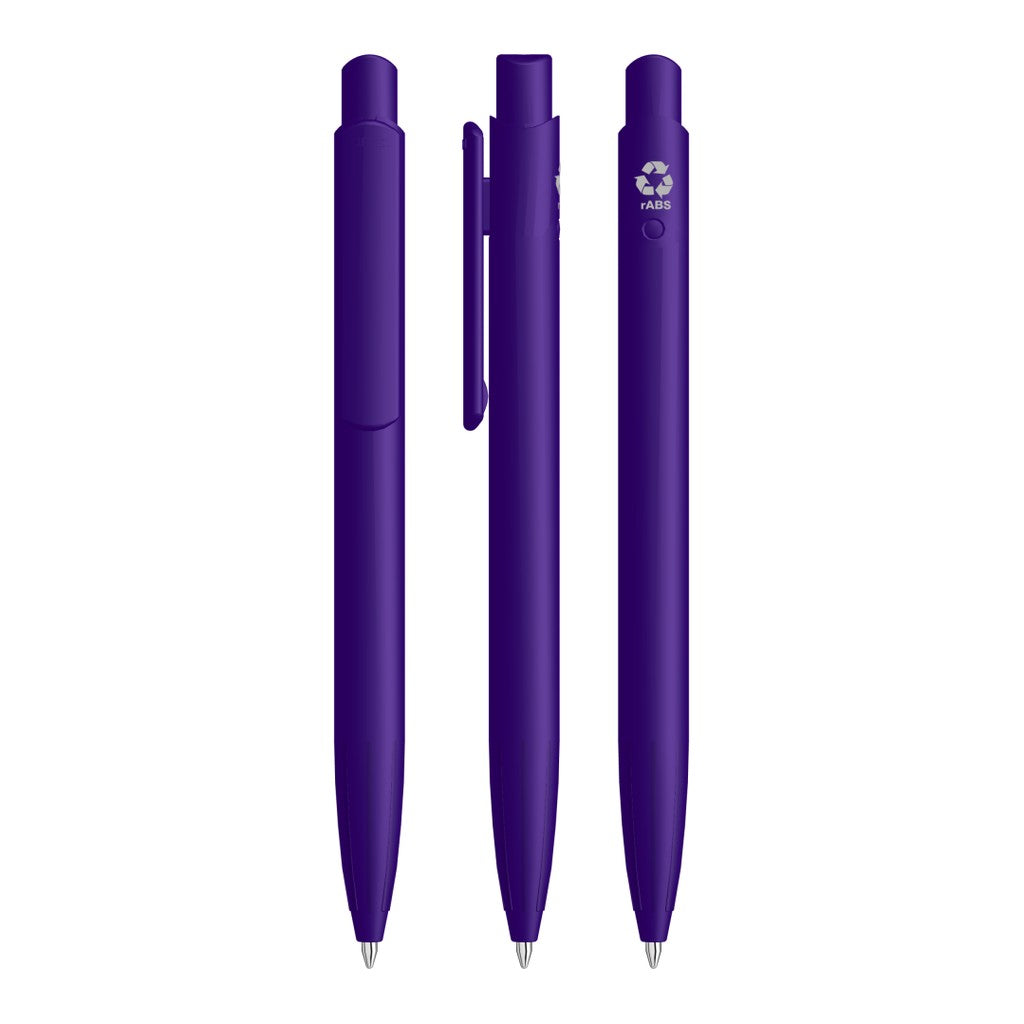 Druckkugelschreiber mit eingelassener Griffzone – Violett