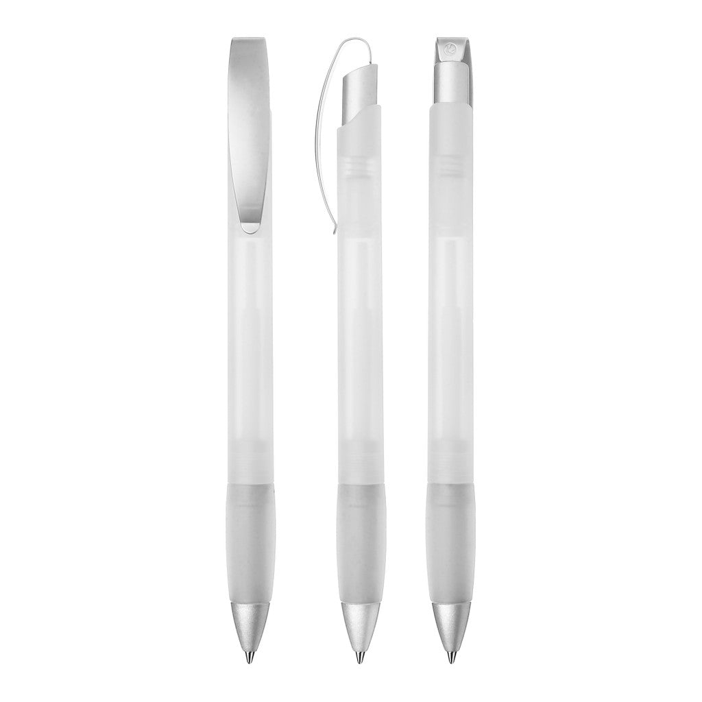 Druckkugelschreiber mit transparent frozen Optik – Klar