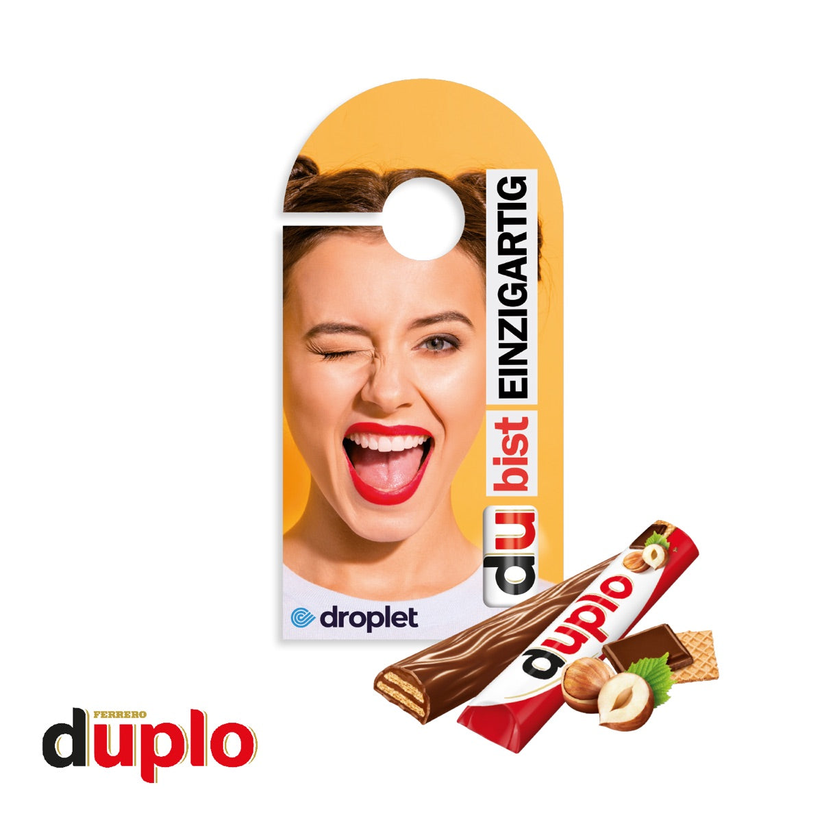 duplo Werbekarte Türanhänger