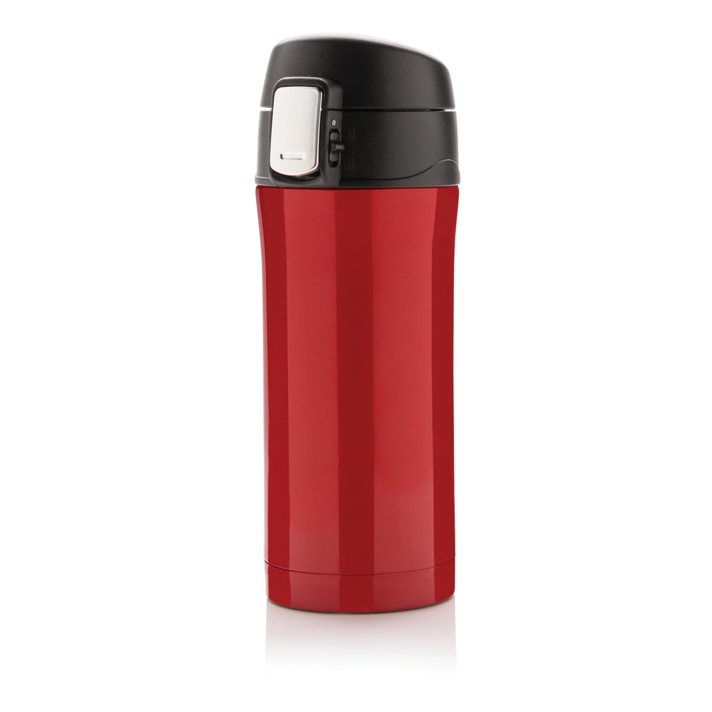 Easy-Lock Vakuum-Becher aus RCS recyceltem Stainless-Steel – rot