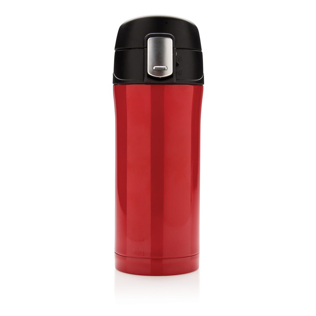 Easy-Lock Vakuum-Becher aus RCS recyceltem Stainless-Steel – rot