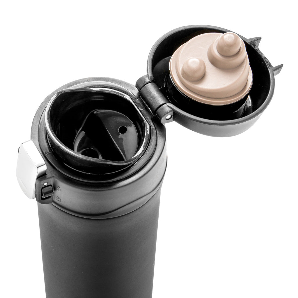Easy-Lock Vakuum-Becher aus RCS recyceltem Stainless-Steel – schwarz