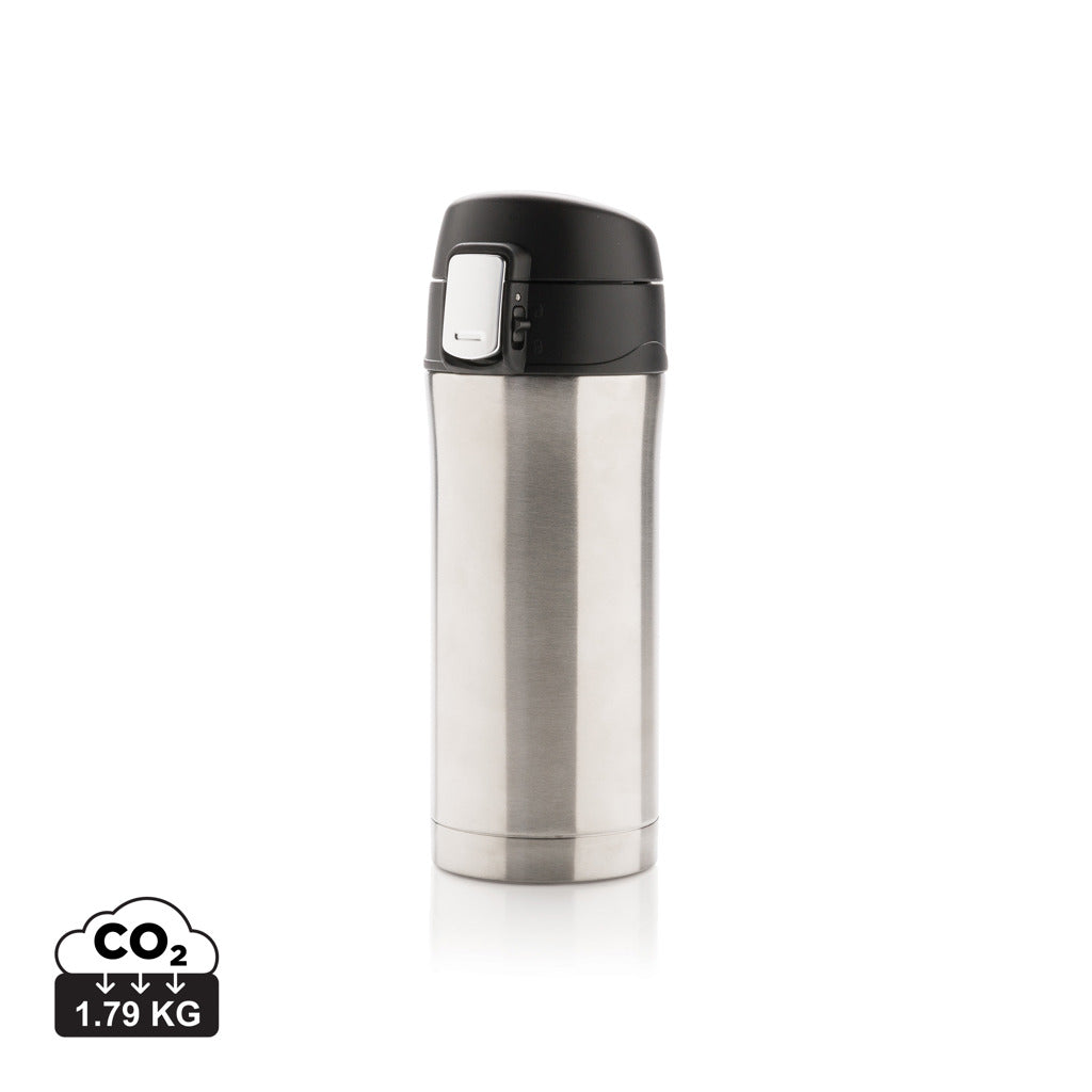Easy-Lock Vakuum-Becher aus RCS recyceltem Stainless-Steel – silber