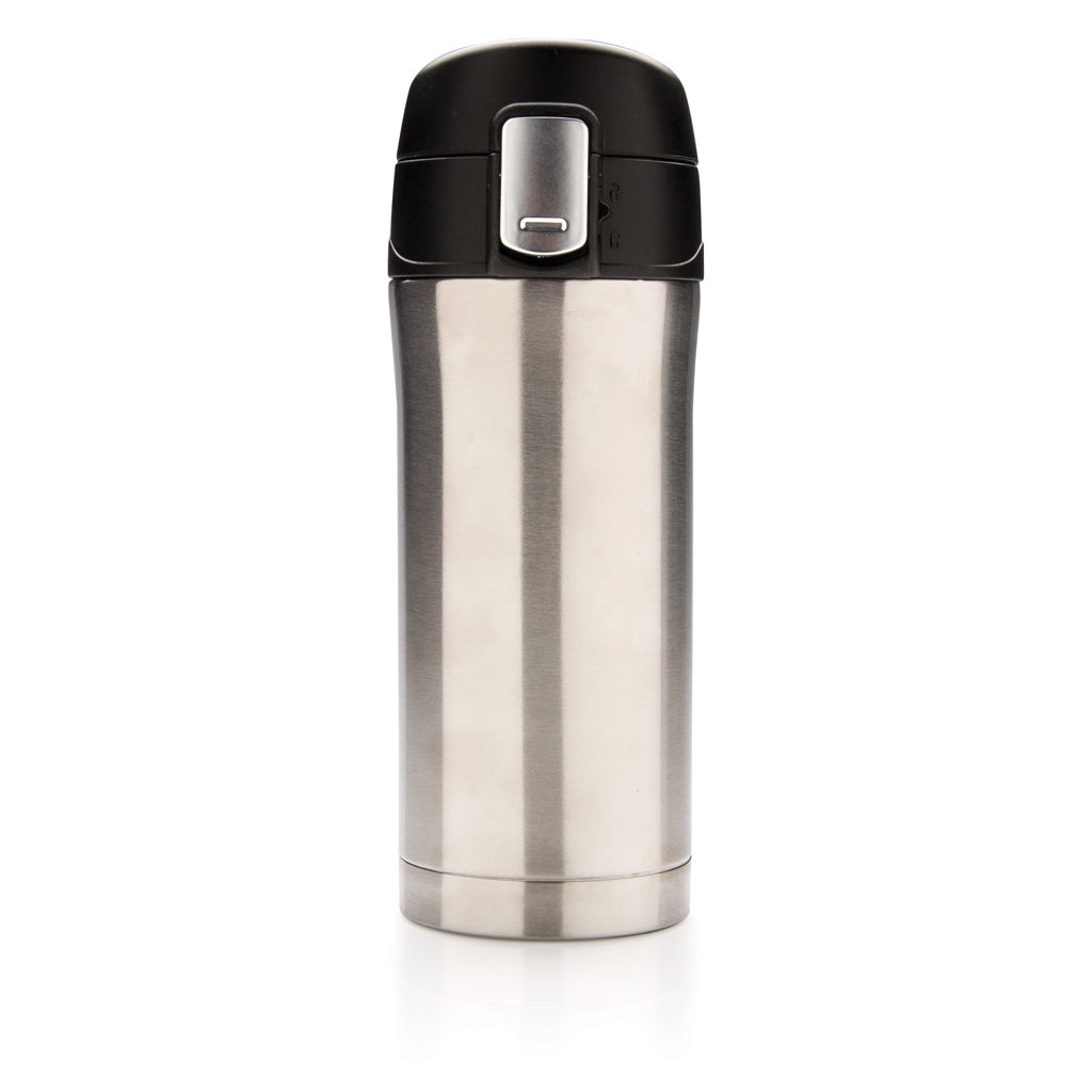 Easy-Lock Vakuum-Becher aus RCS recyceltem Stainless-Steel – silber