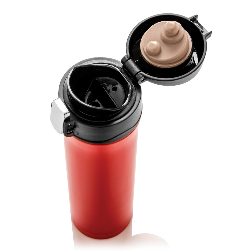 Easy Lock Vakuum-Flasche aus RCS recyceltem Stahl – rot