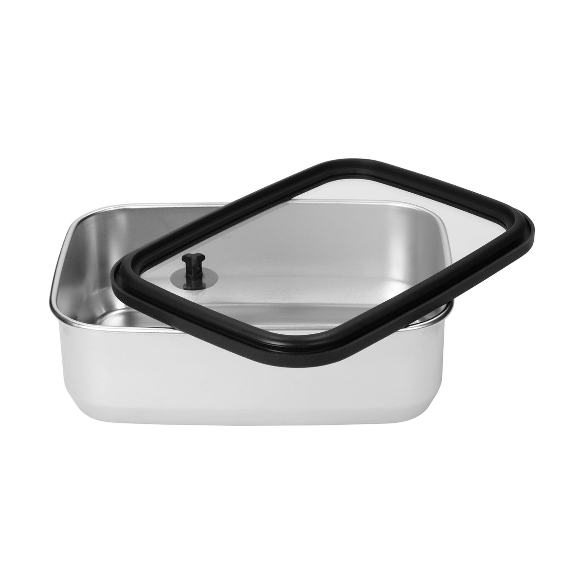 Edelstahl-Lunchbox mit Glasdeckel „RILO“, 1100 ml