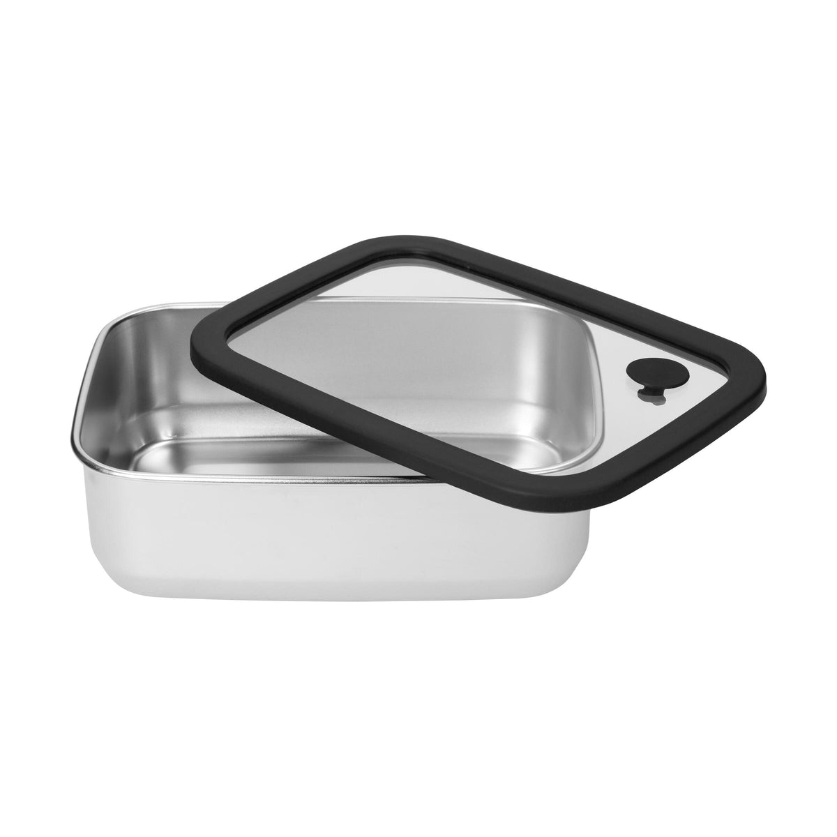 Edelstahl-Lunchbox mit Glasdeckel „RILO“, 1100 ml