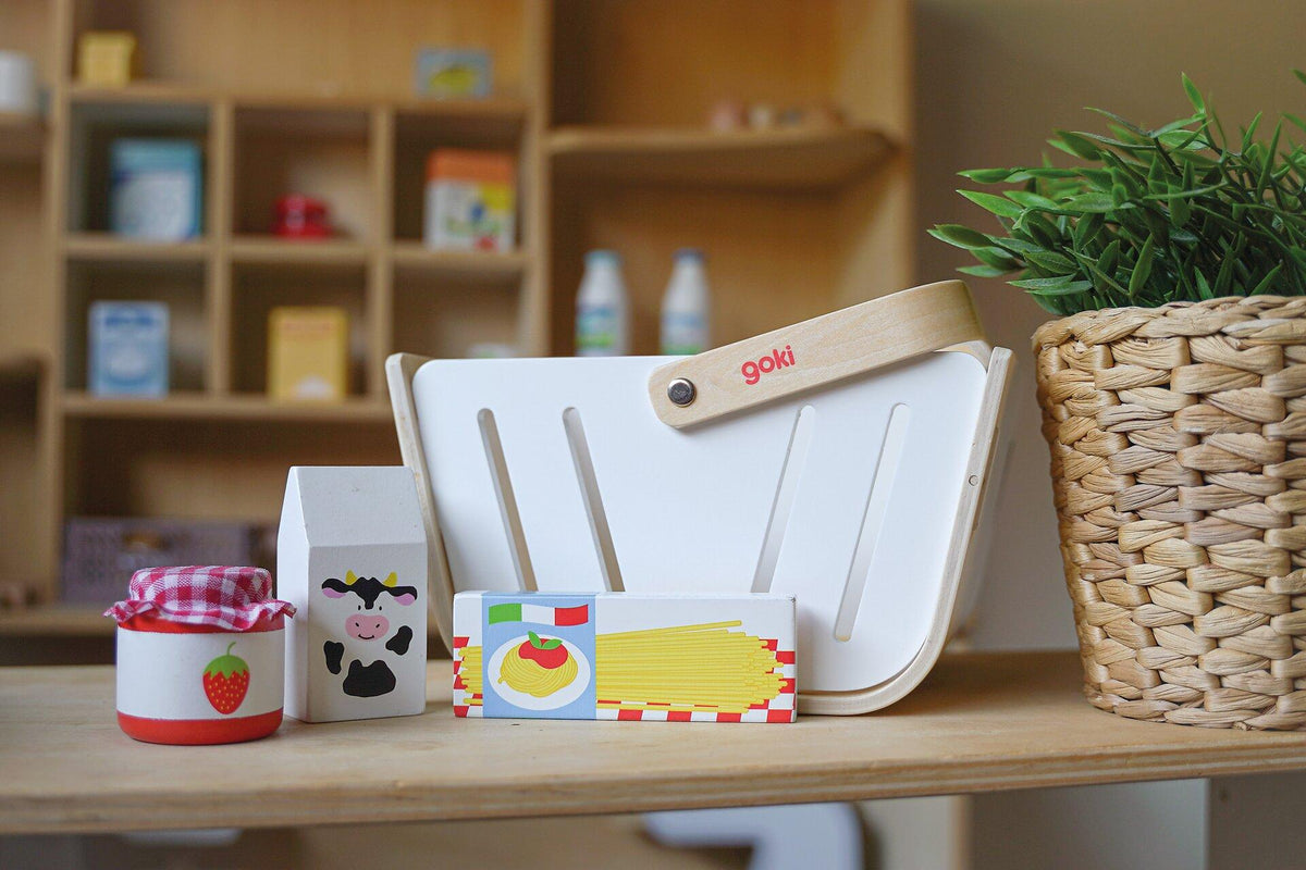 Einkaufskorb für Kinder aus Filz und Holz von goki – Ansicht