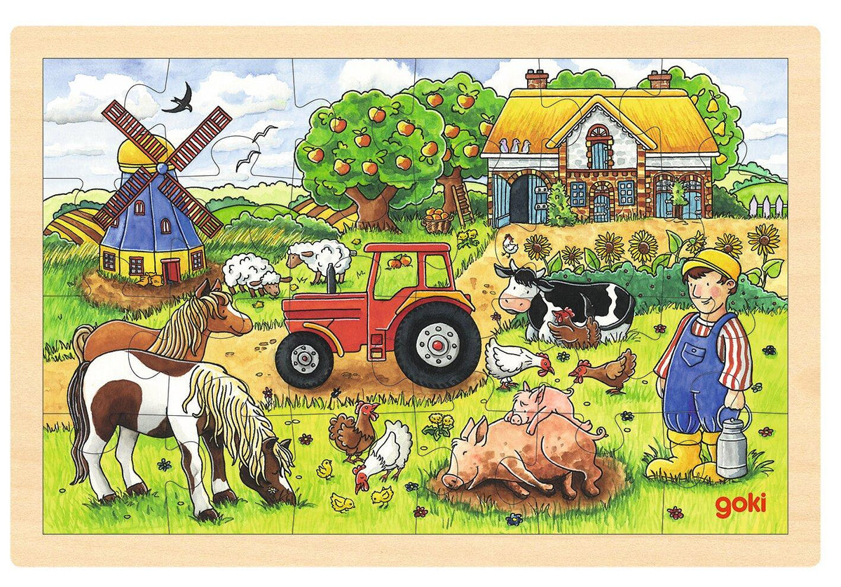 Einlegepuzzle Müllers Farm mit Windmühle