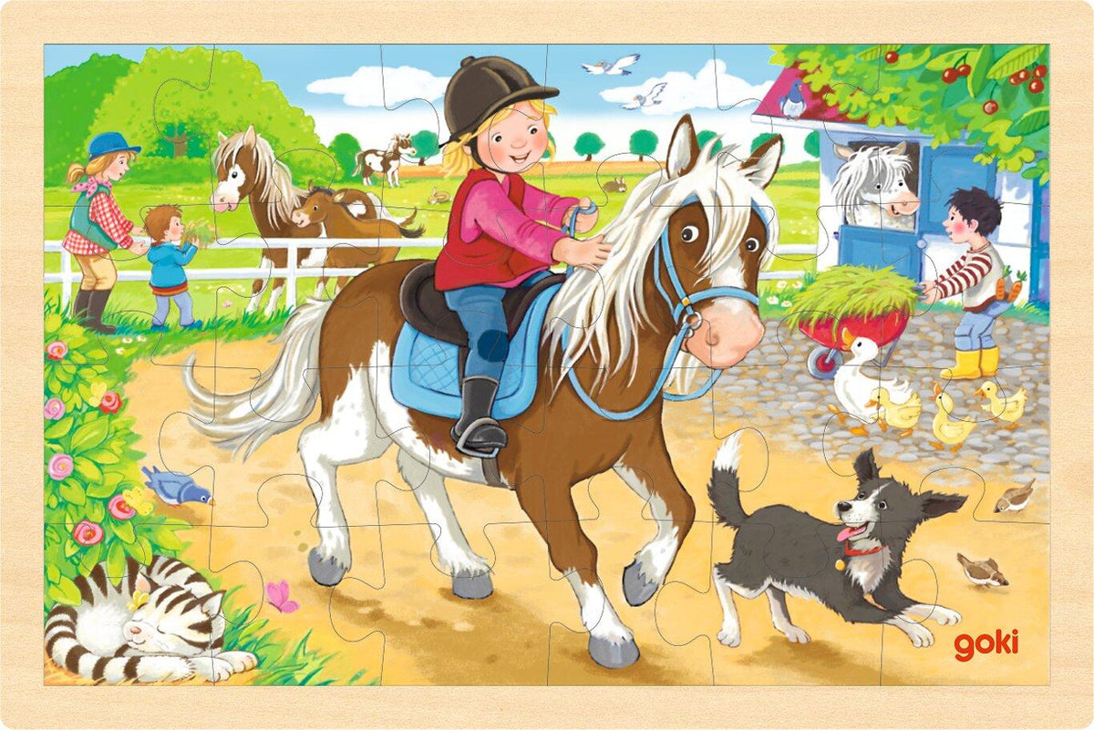 Einlegepuzzle Ponyhof – Ansicht