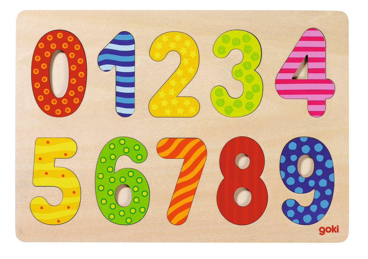 Einlegepuzzle Zahlen von 0 bis 9 – Ansicht