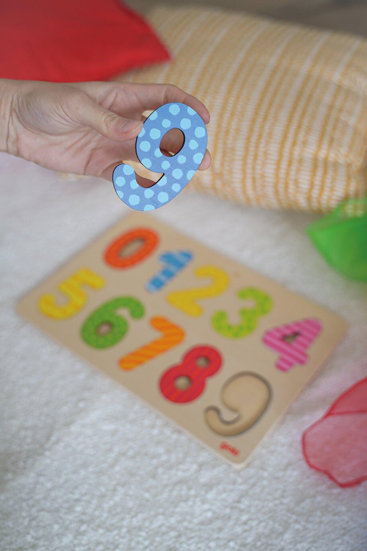 Einlegepuzzle Zahlen von 0 bis 9 – weitere Ansicht