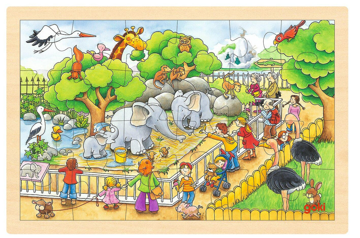 Einlegepuzzle Zoobesuch – Ansicht