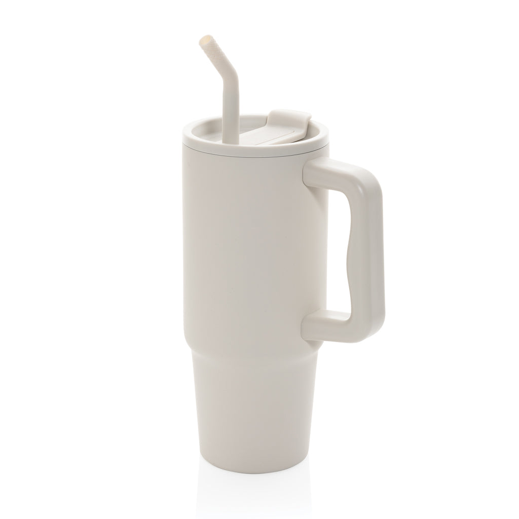 Embrace Deluxe Becher aus RCS recyceltem Edelstahl 900ml – beige