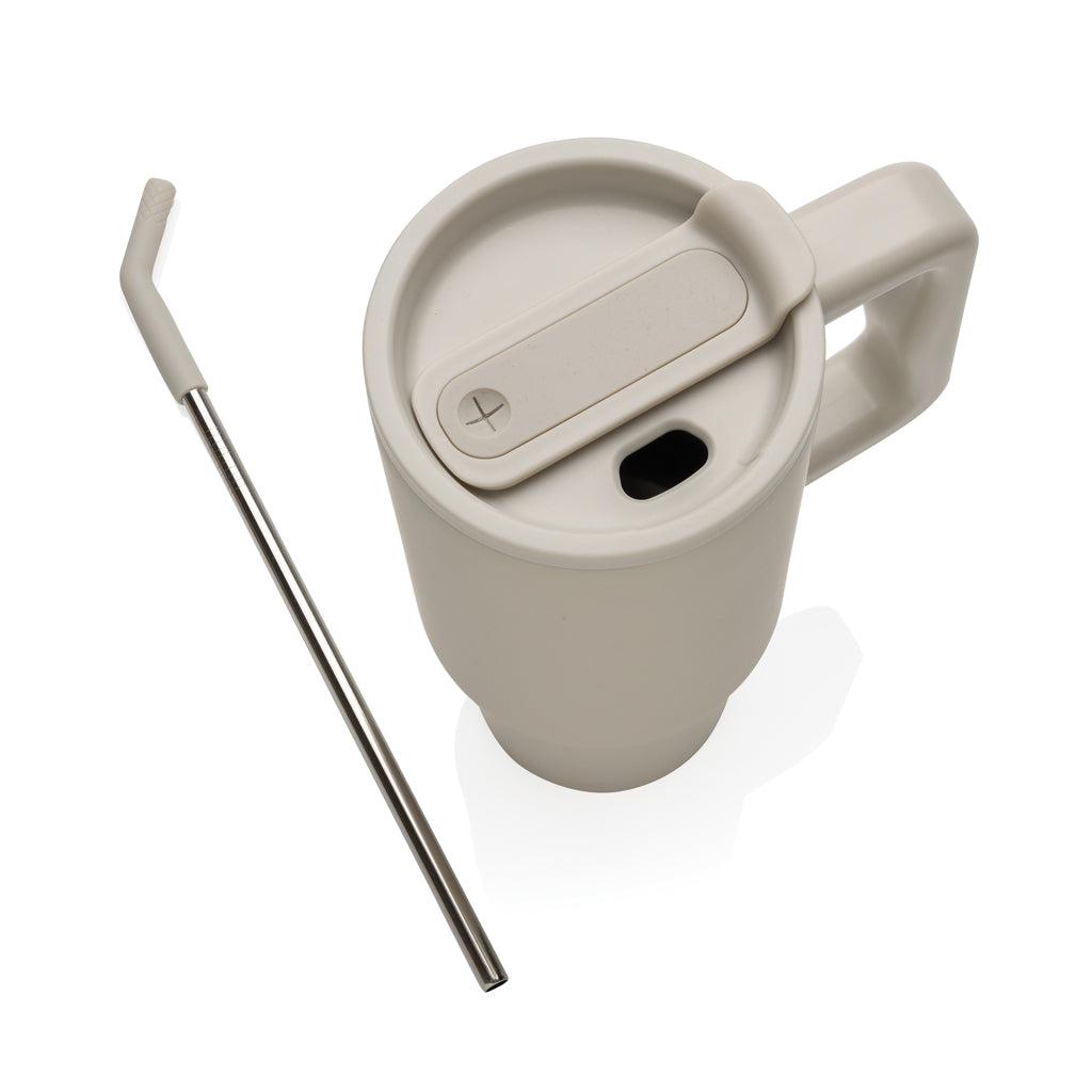 Embrace Deluxe Becher aus RCS recyceltem Edelstahl 900ml – beige