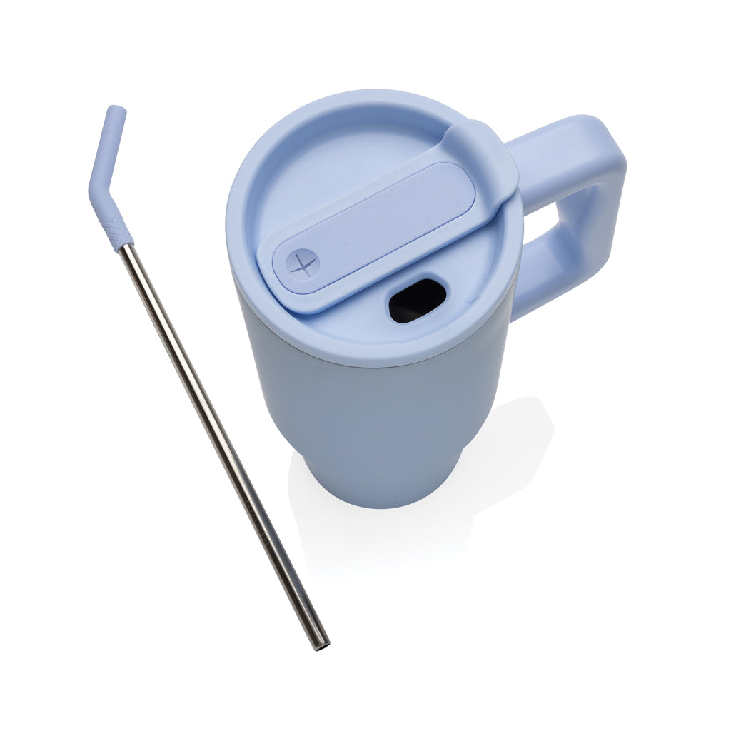 Embrace Deluxe Becher aus RCS recyceltem Edelstahl 900ml – hellblau