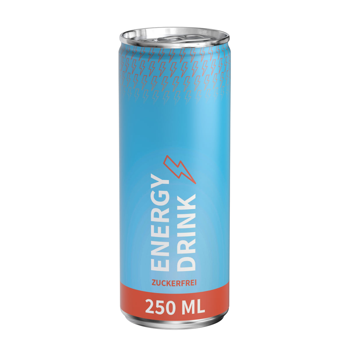 Energy Drink Zuckerfrei 250 ml Dose mit Fullbody Etikett