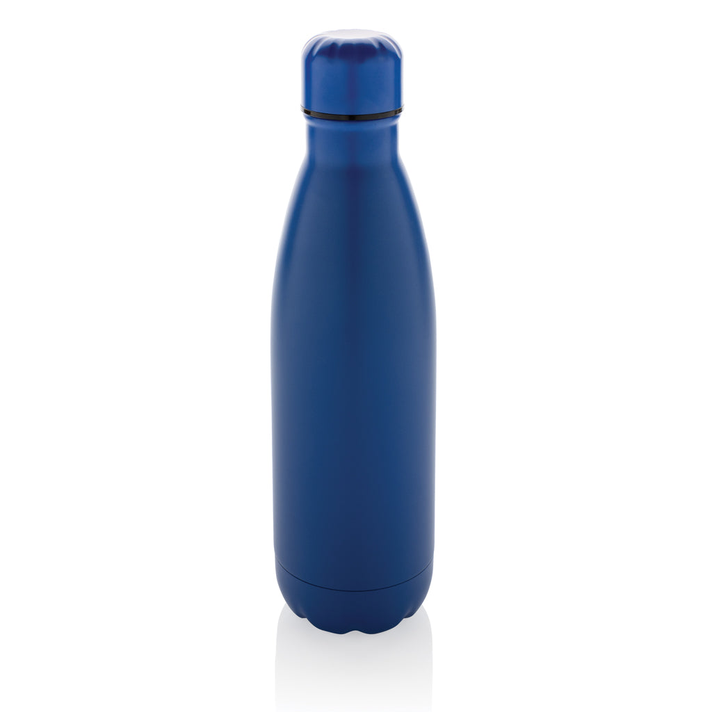 Eureka einwandige Wasserflasche aus RCS rec. Stainless-Steel – blau