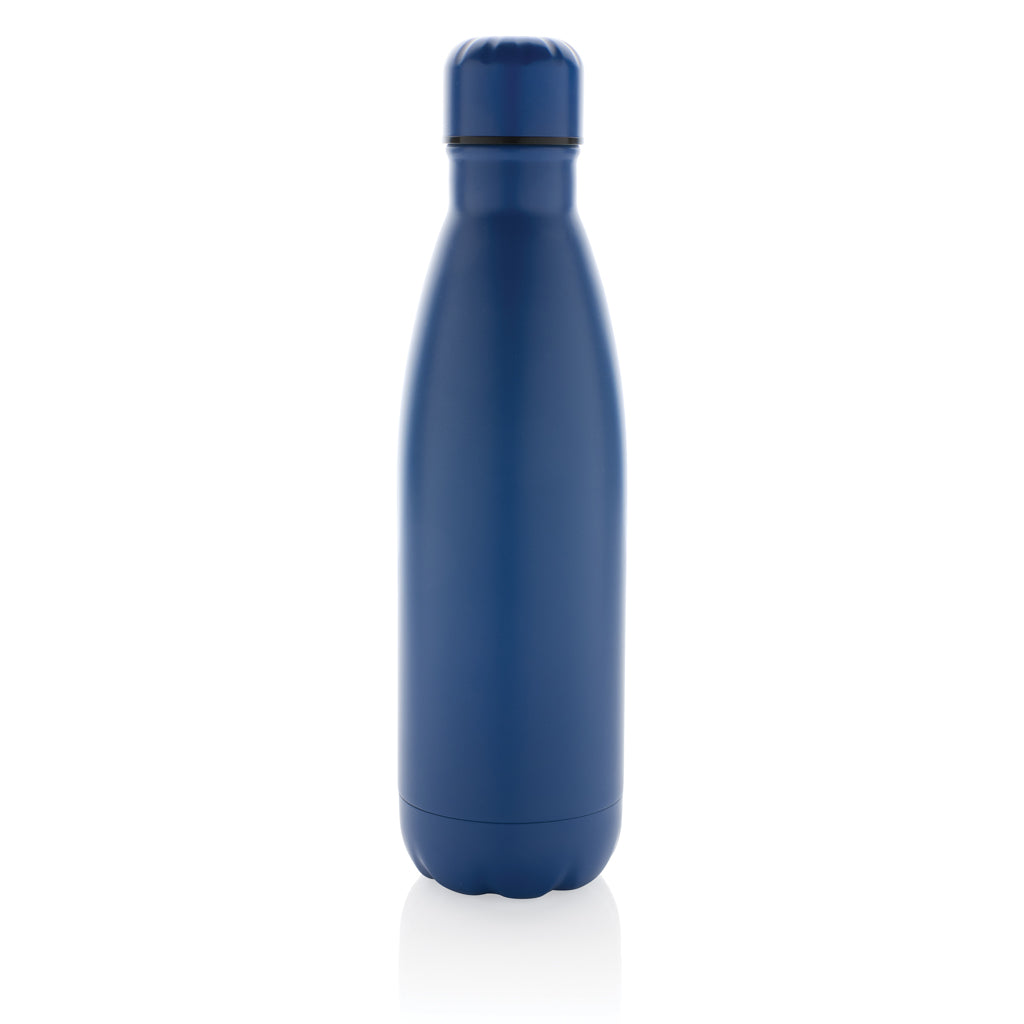 Eureka einwandige Wasserflasche aus RCS rec. Stainless-Steel – blau