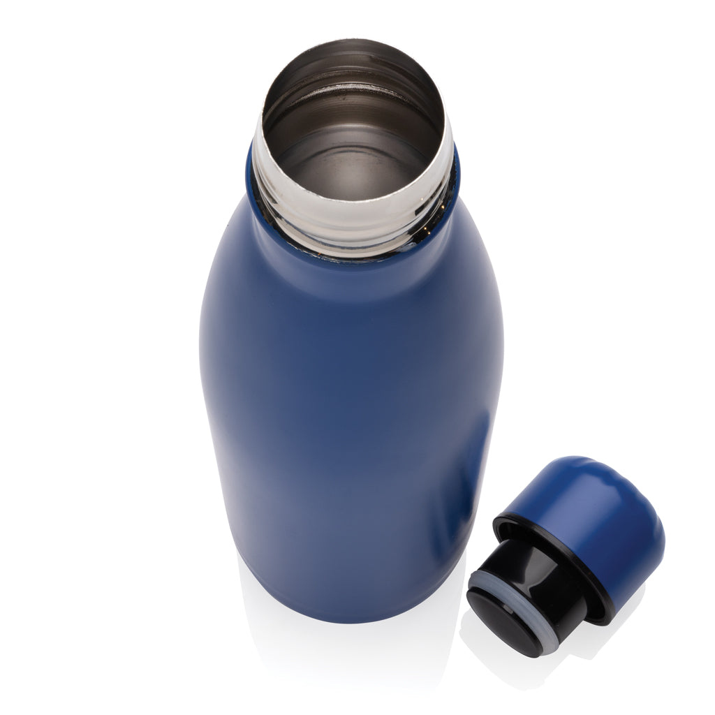 Eureka einwandige Wasserflasche aus RCS rec. Stainless-Steel – blau