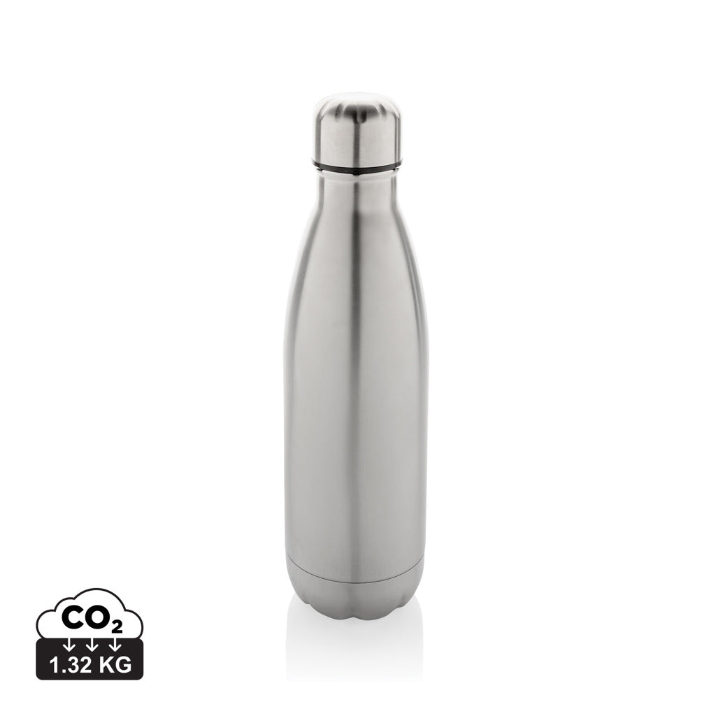 Eureka einwandige Wasserflasche aus RCS rec. Stainless-Steel – silber