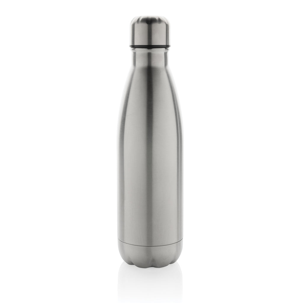 Eureka einwandige Wasserflasche aus RCS rec. Stainless-Steel – silber